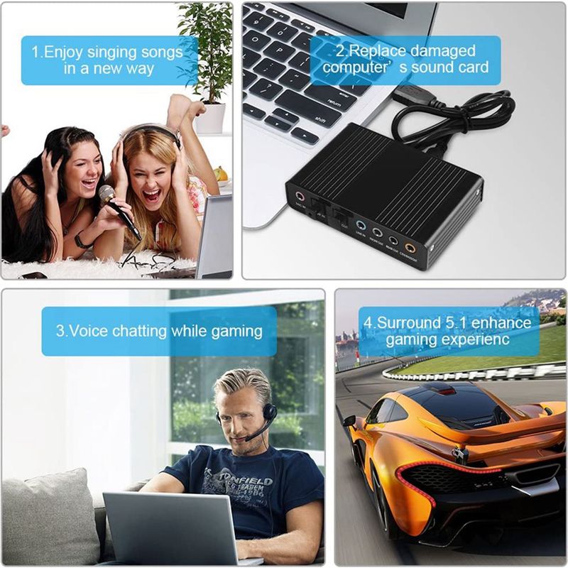 Karta dźwiękowa AA19 USB Optic – Usb Sound Card External recenzja i cena