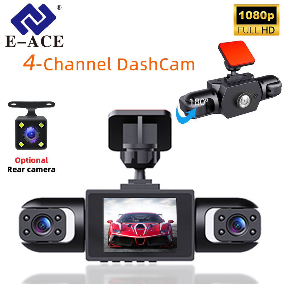 Panoramic Dash Cam 360 - E-ACE 360 ° Kamera samochodowa DVR