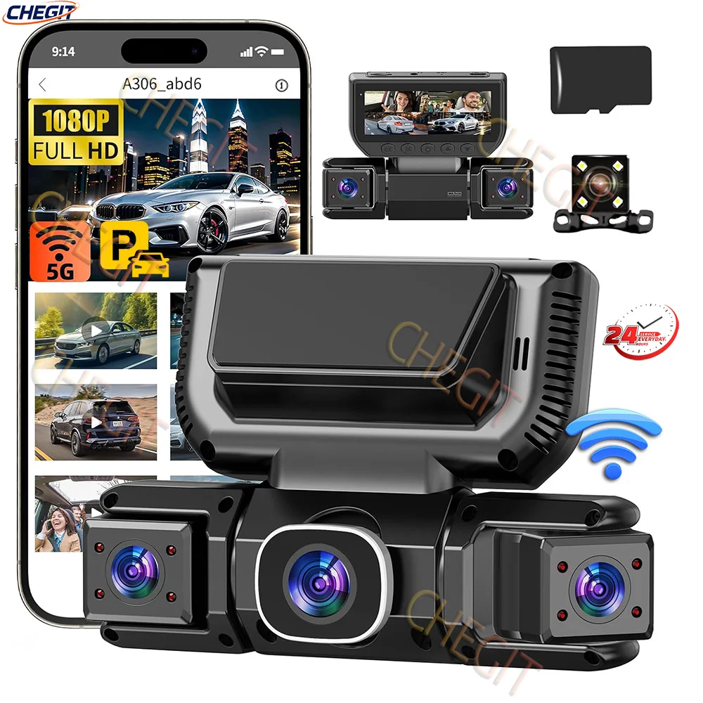 Panoramic Dash Cam 360 - Kamera samochodowa 360 stopni, 4 kamery
