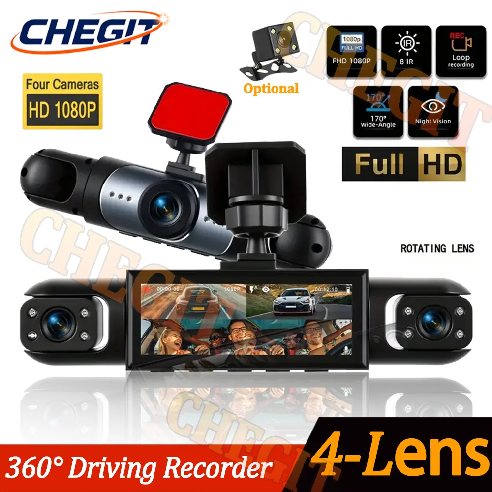 NOWY 360 °   Kamera samochodow – Panoramic Dash Cam 360 recenzja i cena