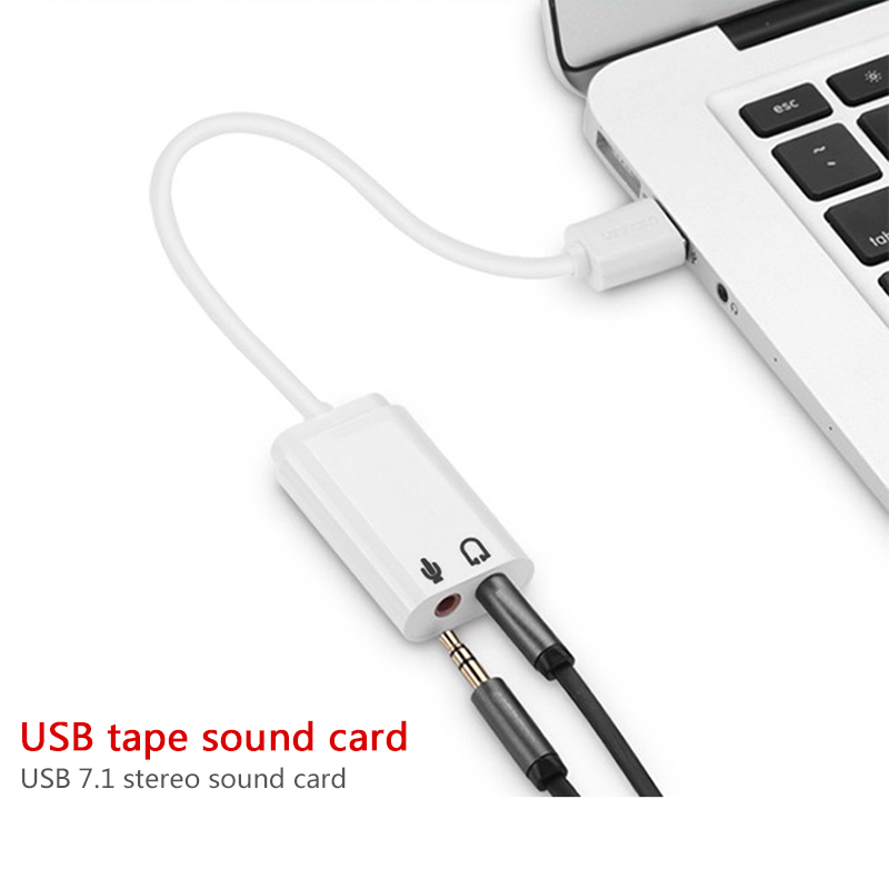 1 sztuk USB Audio Adapter kart – Usb Sound Card External recenzja i cena