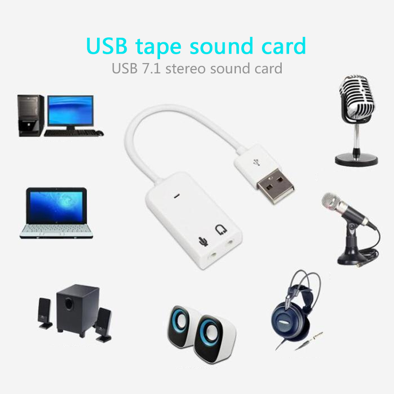 1 sztuk USB Audio Adapter kart – Usb Sound Card External recenzja i cena